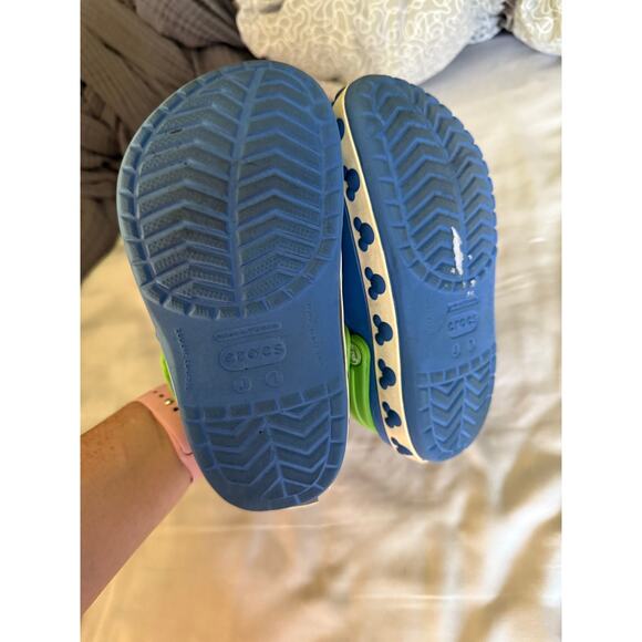 Crocs Blue green mickey size 1 - Picture 2 of 4